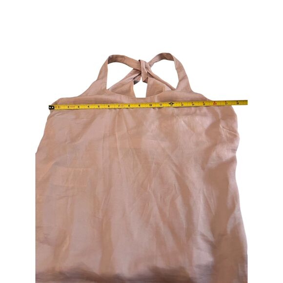 BCBGMAXAZRIA Halter Top Twist back, Sleeveless, Women's, Blush Pink, Small - Picture 5 of 7